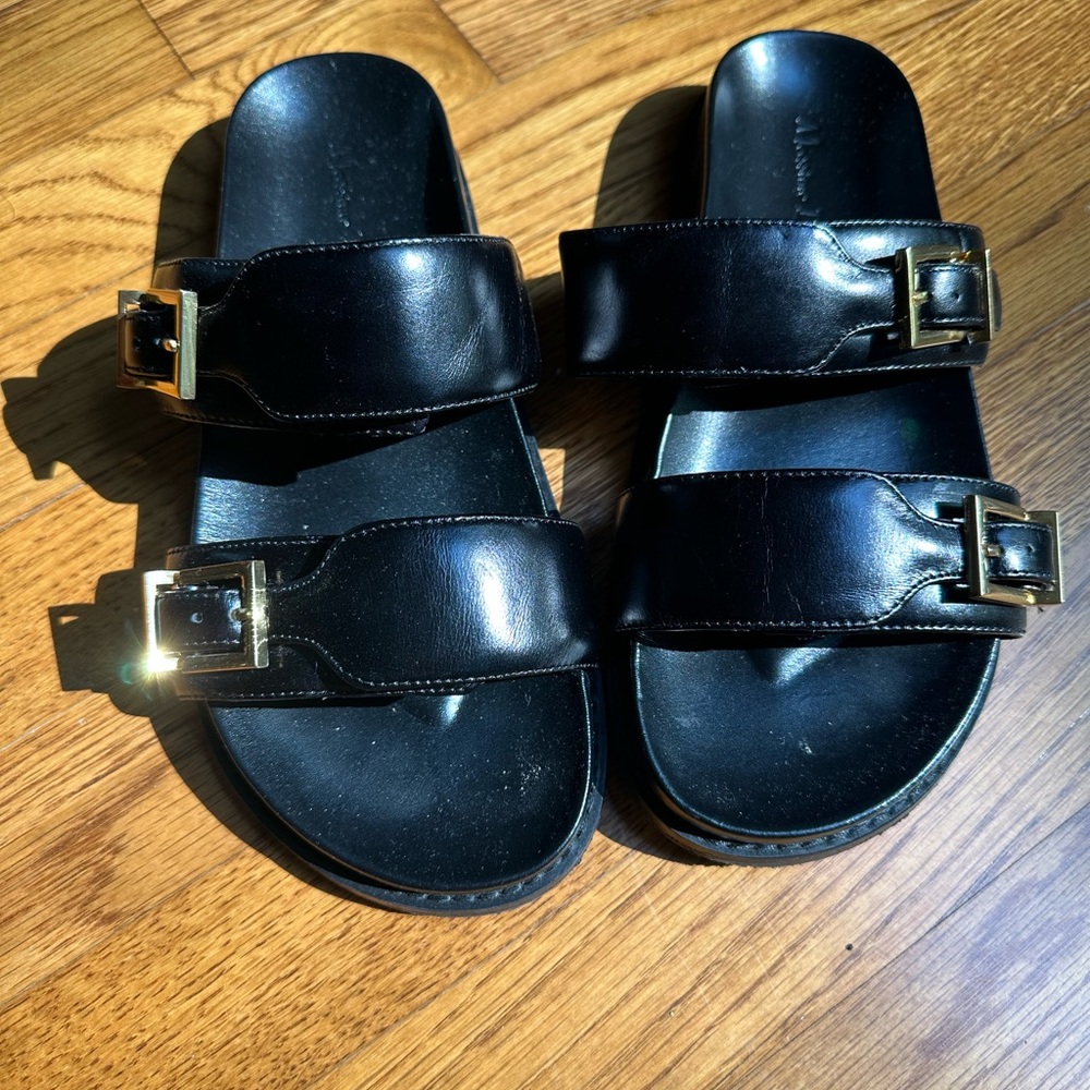 Massimo Dutti Black Sandals